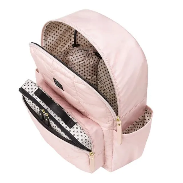 Quilted Diaper Bag Backpack with Pacifier Charm Pod - 3 colors – Pretty  Personal Gifts