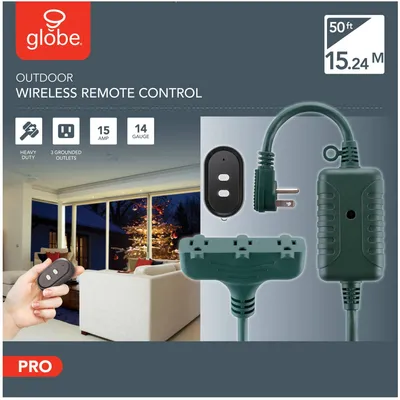 Woods Outdoor Wireless Remote, 3 Outlet