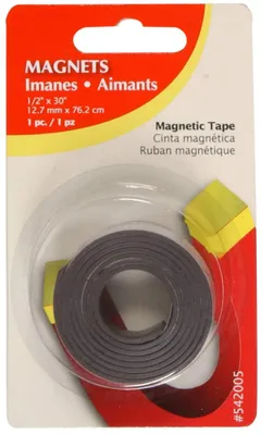 Flexible Magnetic Strips with Adhesive 1/2 in. x 30 in.
