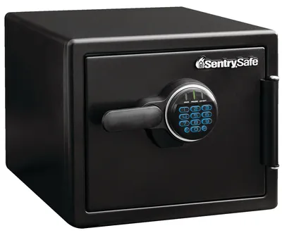 SentrySafe Fire and Water-Resistant Steel Chest Safe Box With Digital Keypad, 23-L, Black
