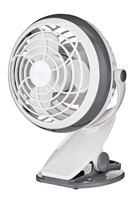 For Living USB & Battery Table/Desk Fan w/Clip, Assorted, 4-in