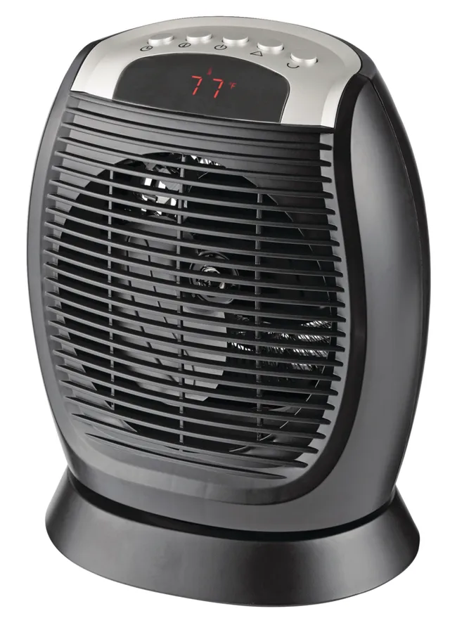 For Living Digital Portable Fan Space Heater w/Thermostat, Oscillating,  1500W, Black | Hillside Shopping Centre