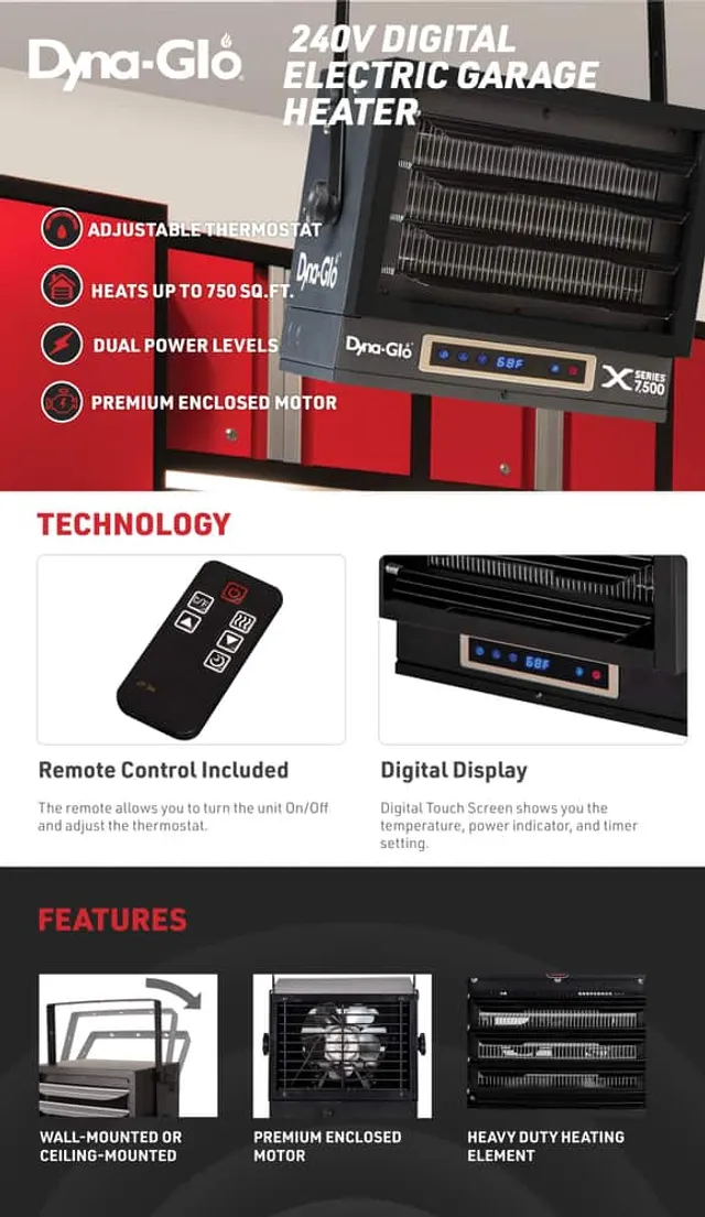 Dyna-Glo Dynaglo LED Display Garage Heater | Hillside Shopping Centre