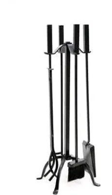 Panacea Heavy-Duty Fireplace Tool Set, Black, 5-pc