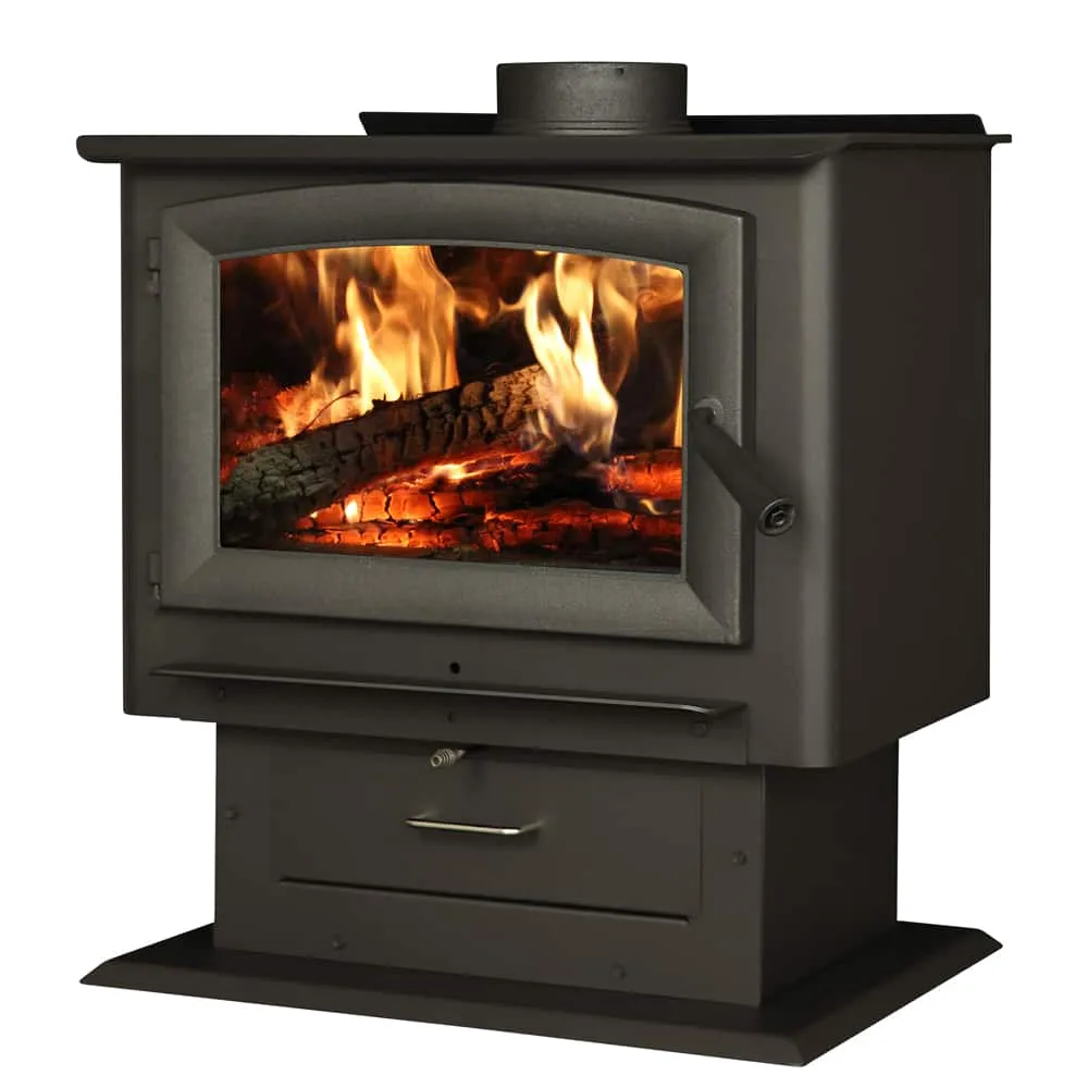 US Stove Company Pedestal Wood Stove, 2,000 sq. ft. | Hillside Shopping  Centre