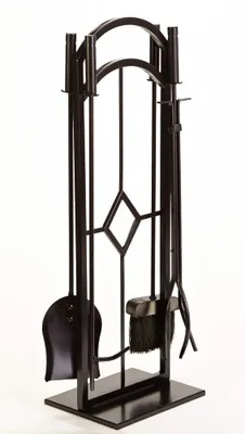 Diamond Fireplace Tool Set, 5-pc