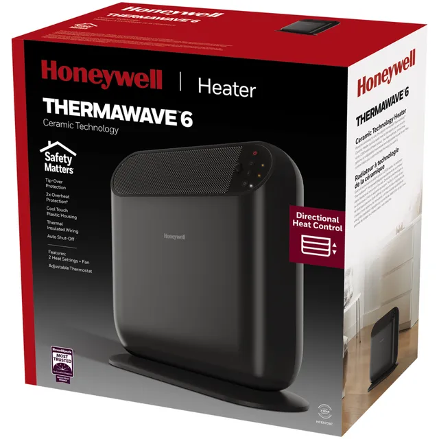 Honeywell HCE870BC ThermaWave™ 6 Ceramic Space Heater, 1500W | Hillside  Shopping Centre