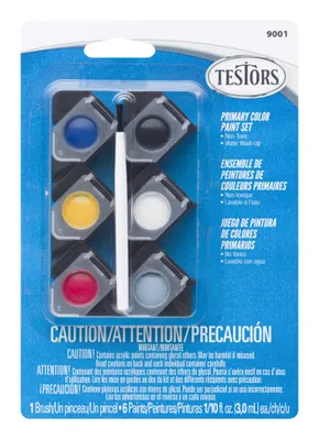 Testors Primary Acrylic Paint (Kit) in the Craft Paint department