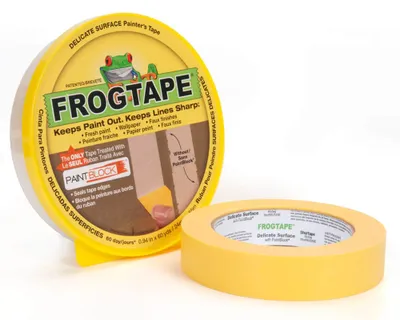 Frog Shape Design Painters Tape Yellow Scallop