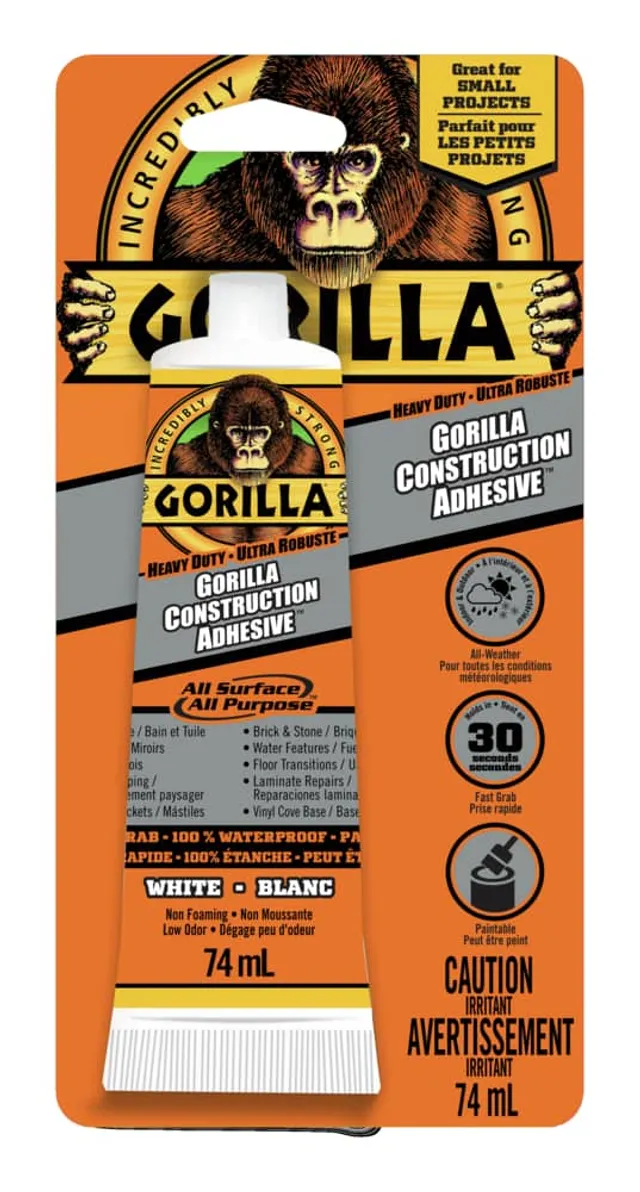 Gorilla All-Purpose Waterproof Indoor/Outdoor Epoxy Putty Stick  Adhesive/Sealant, Grey, 2-oz