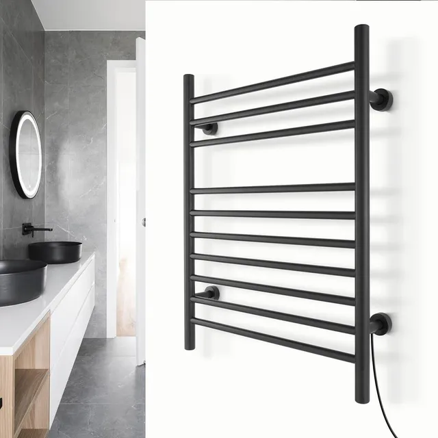 WarmlyYours Infinity Electric Towel Warmer, Black, 10-Bars | Hillside  Shopping Centre