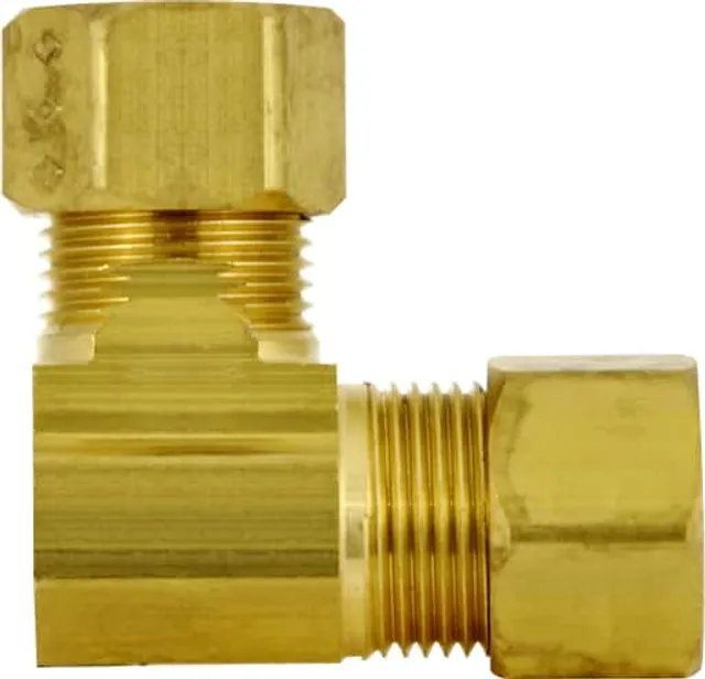 PlumbShop Straight Compression Fittings, Chrome, 5/8-in OD x 3/8