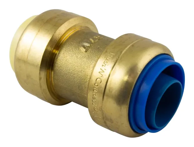 Waterline Push N' Connect Straight Valve, 1/2-in Straight Stop x 3