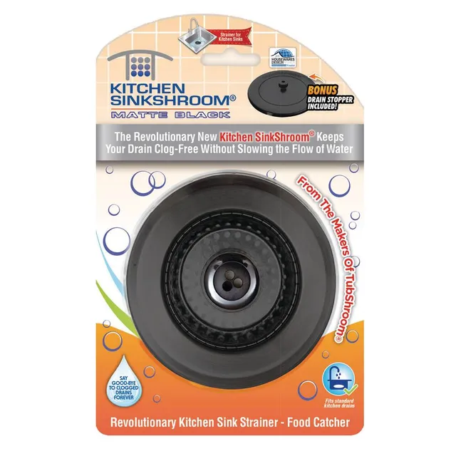 SinkShroom Drain Protector in Nickel, Small - Foods Co.