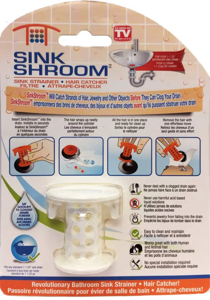 Say Goodbye to Clogging Sinks With the SinkShroom Hair Catcher