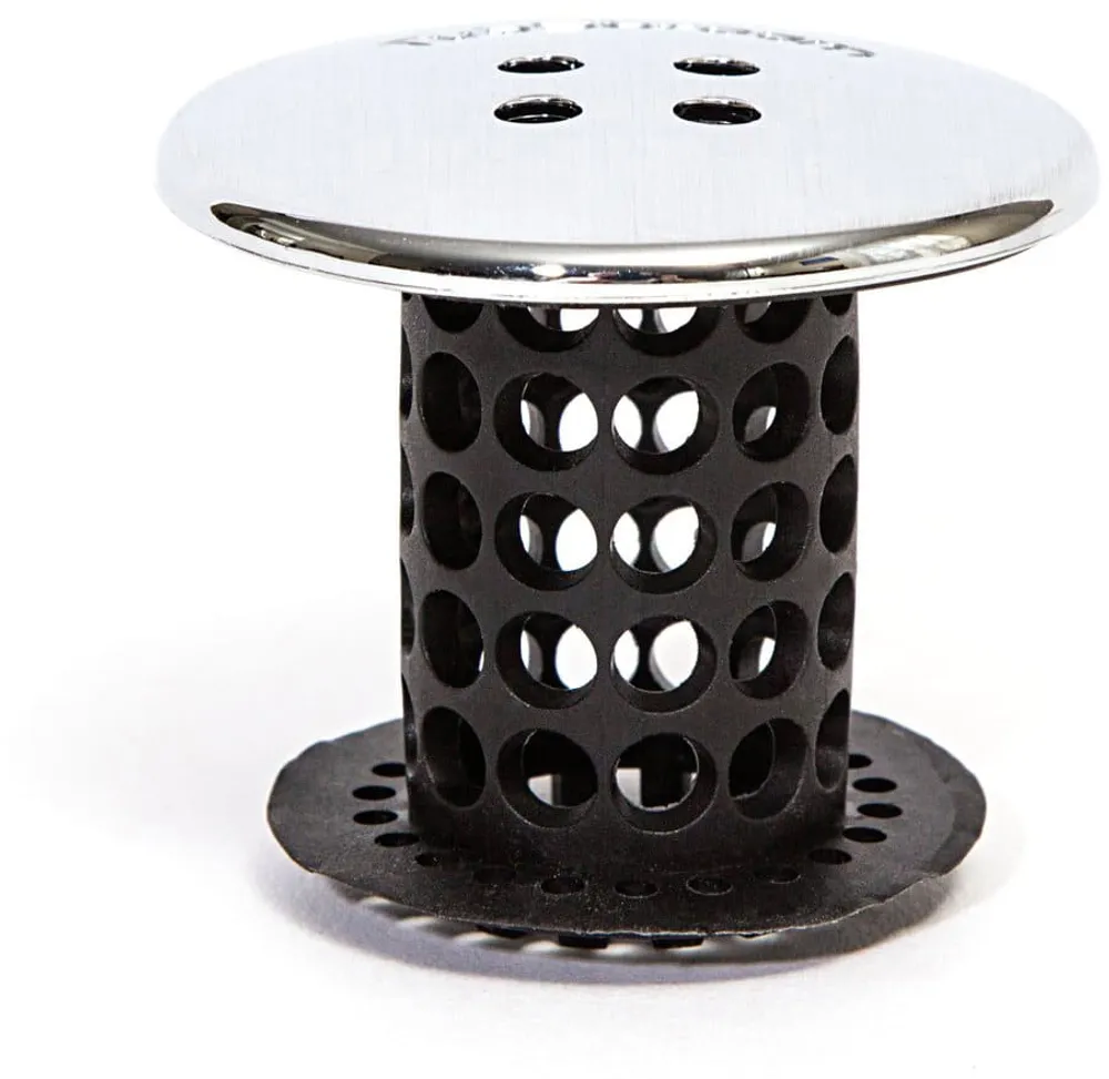 Sink Shroom Kitchen Sink Strainer with Drain Stopper, Matte Black