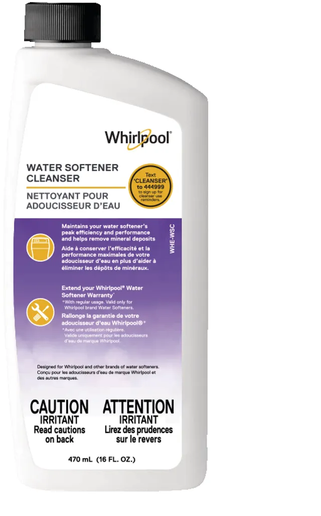 Whirlpool WHEWSC Water Softener Cleanser, 470-mL