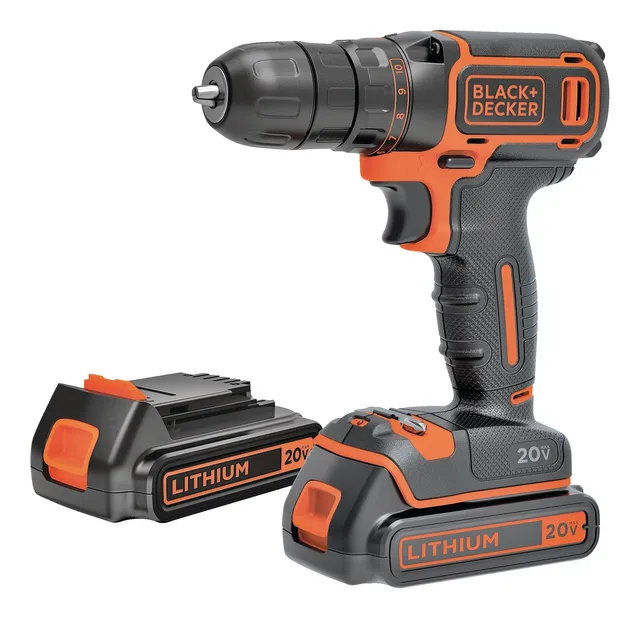 Black & Decker 20 Volt MAX Lithium-Ion 3/8 In. Cordless Drill Kit with  AutoSense Technology - Bliffert Lumber and Hardware