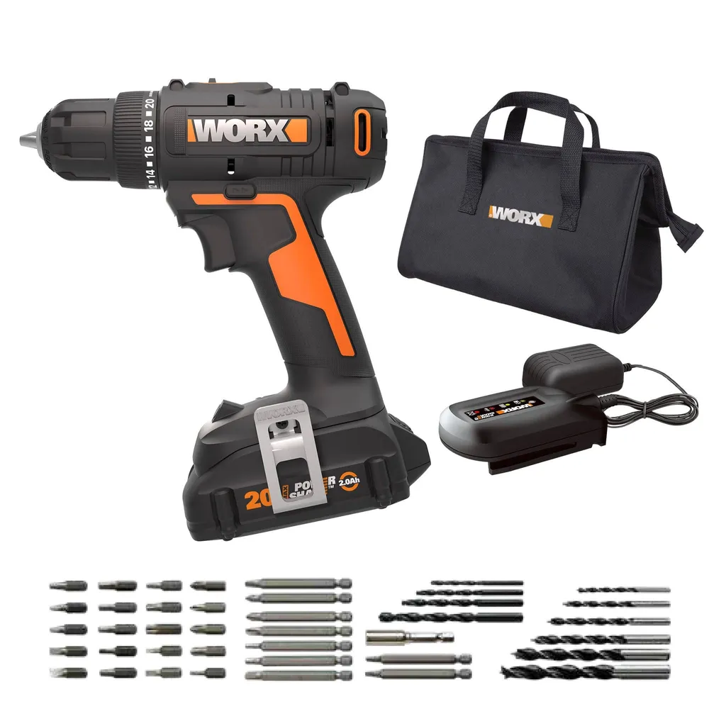  Worx 20V 3/8 Drill/Driver Power Share - WX100L