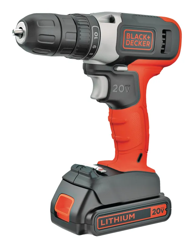 BLACK+DECKER 20V MAX Cordless Drill/Driver (BDCDD120C),Pack of 1