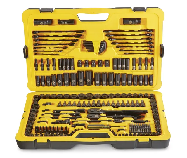 Stanley Professional Grade Black Chrome New Mechanics Tool Set (Socket Set-229 Pieces)