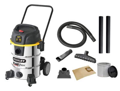 Stanley 5 Gallon, 4.5 HP Stainless Steel Wet/Dry Vacuum - Sam's Club