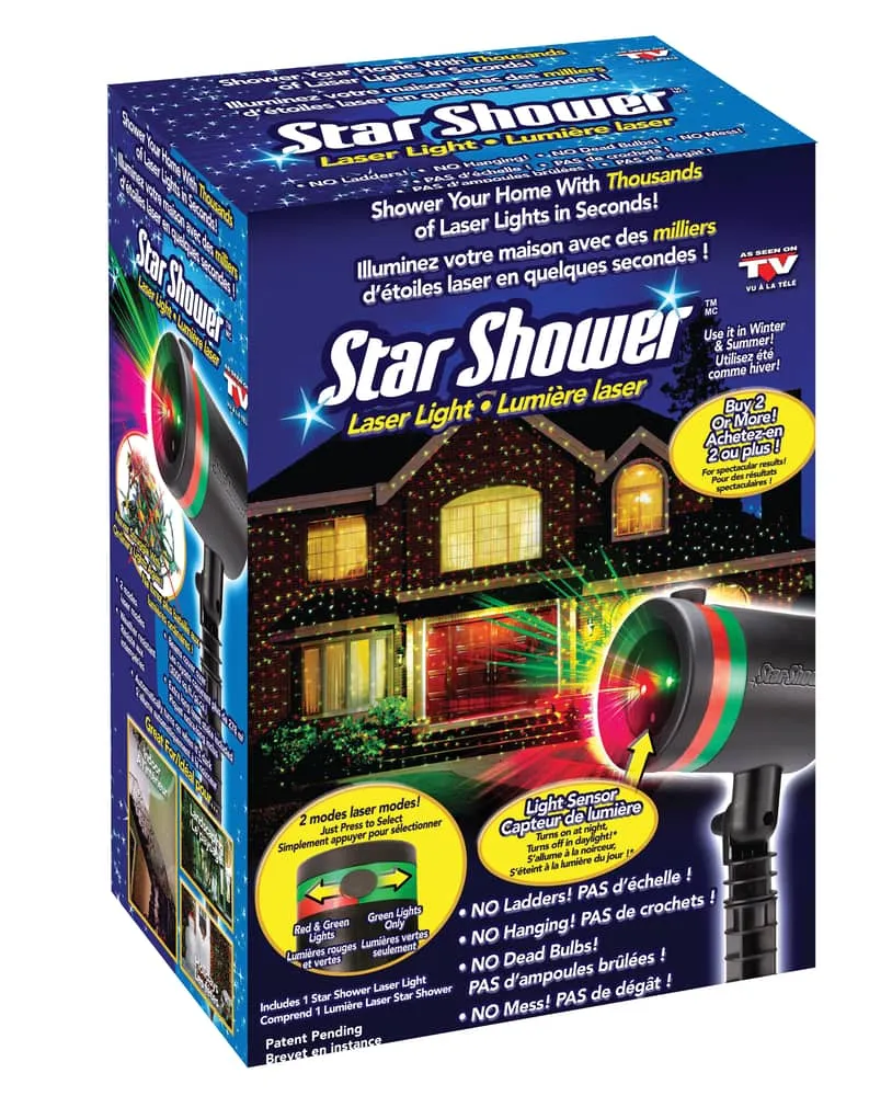 star shower laser light as seen on tv