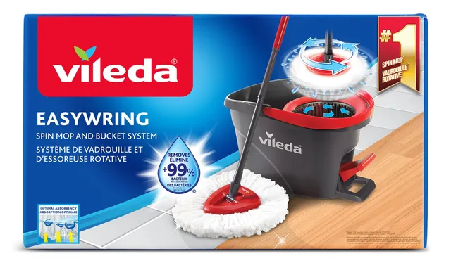 O-Cedar Easywring Microfiber Spin Mop, Bucket Floor Cleaning System, Red,  Gray & Pacs Hard Floor Cleaner, Crisp Citrus Scent 10Ct, Made With  Naturally-Derived Ingredients