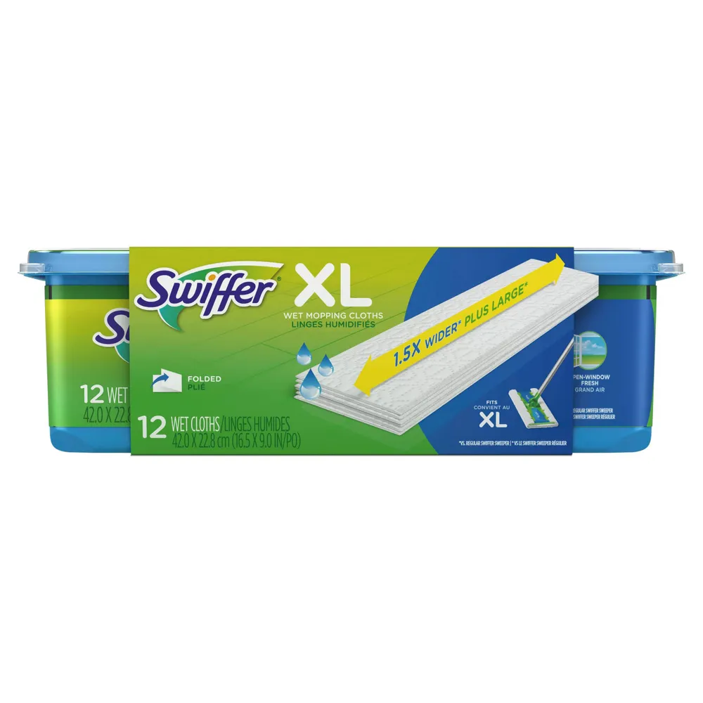 Swiffer Sweeper Wet Mopping Cloth Refills Fresh Scent