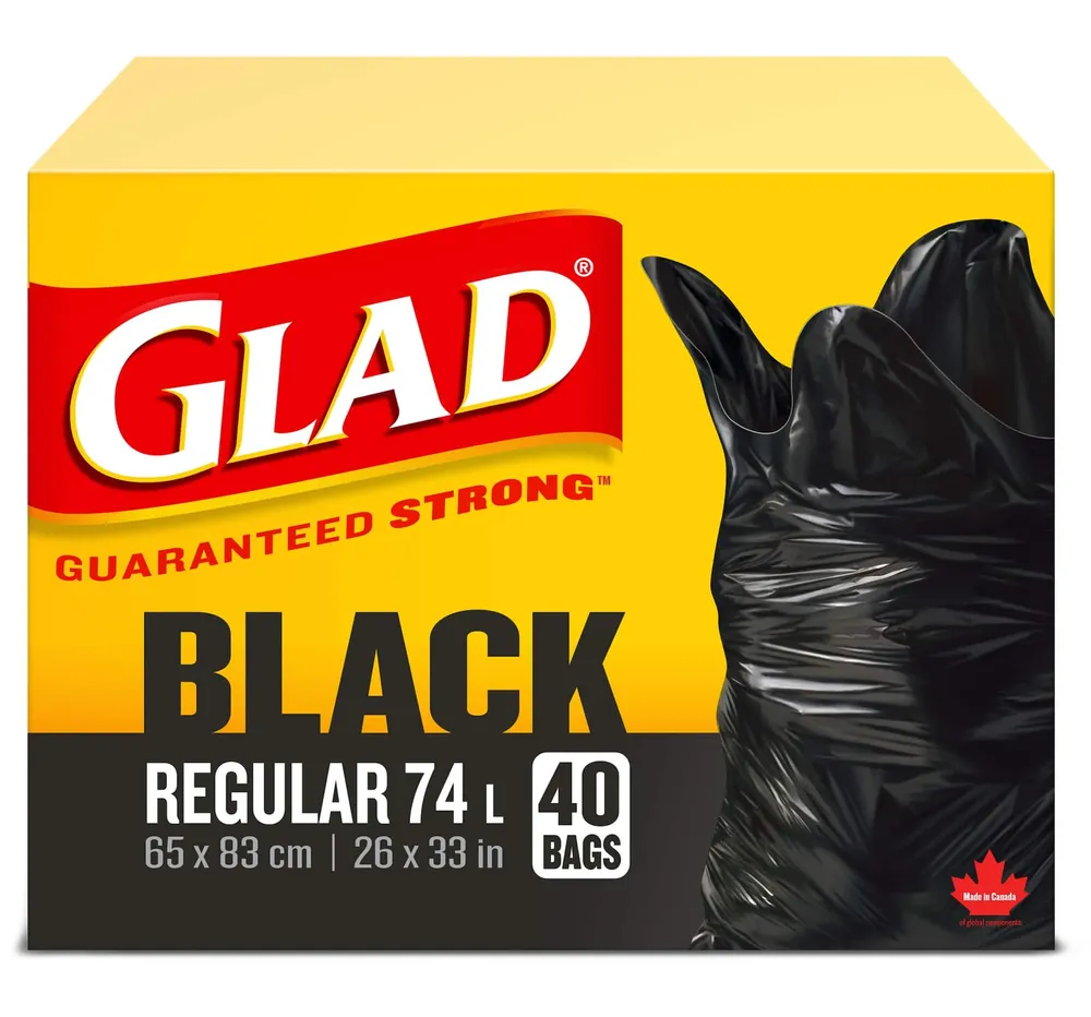 Glad Outdoor Trash Bags with Easy Tie Flaps, 30 Gallon 58 bags