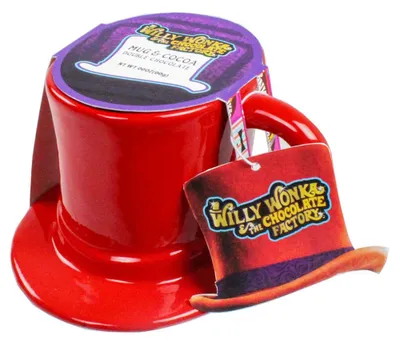 Willy Wonka Top Hat Holiday Cocoa Mug Set, 400-g