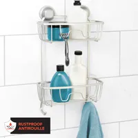 2-Shelf Aluminum Rustproof Shower Caddy