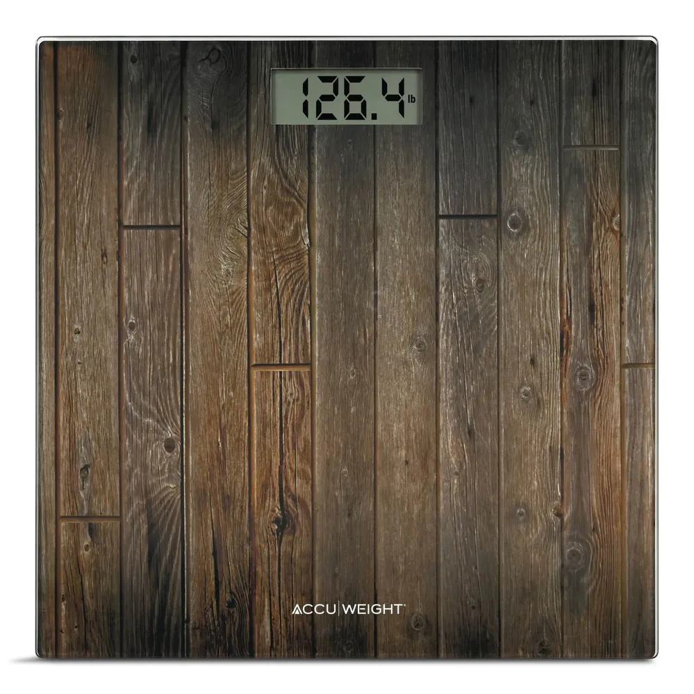 Accuweight Glass Digital Bathroom Scale, 400-lb