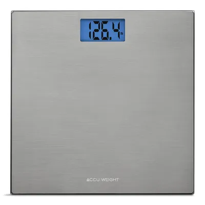 American Weigh Scales Achiever Series High Precision Digital Body Mass  Index Bathroom Body Weight Scale 400LB Capacity - White