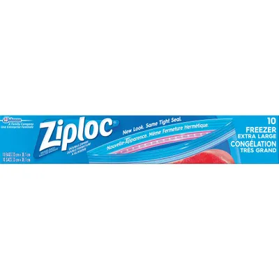 Ziploc Freezer Quart Bags with Grip 'n Seal Technology - 75ct 75 ct