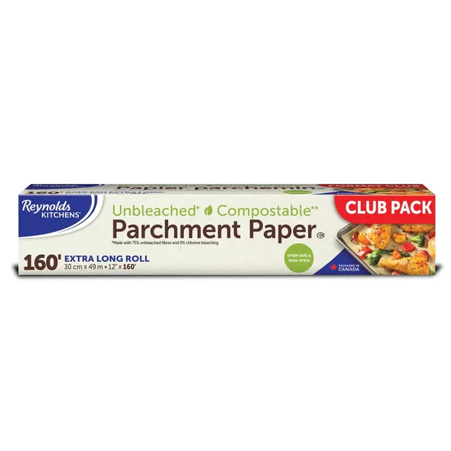 Reynolds Kitchens® Unbleached Pre-Cut Parchment Paper Sheets, Safe for  Oven, Microwave & Freezer Use, 40-pc