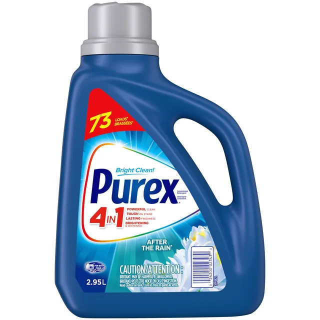 Détergent à lessive hypoallergénique Purex Baby Soft, non parfumé, 49  brassées, 2,26 L