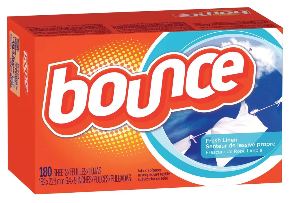 Bounce Dryer Sheets, 180 Sheets, Outdoor Fresh Scent Fabric Softener Sheets