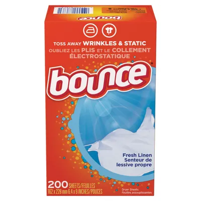 Bounce Free & Gentle Dryer Sheets, 180 ct, Unscented