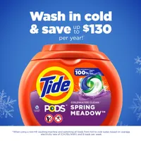 Tide PODS Laundry Detergent Soap Pods, Spring Meadow, 37 Count