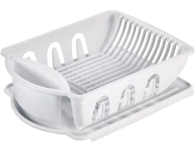 1pc Stainless Steel Dish Drying Rack, Kitchen Sink Countertop Drainer  Basket, Foldable Roll-up Drying Mat, Antimicrobial Silicone Dish Rack  Organizer