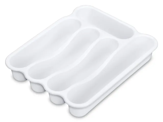 Sterilite Plastic Nesting Dish/Cutlery Drying Rack & Drainboard Tray For  Kitchen, White