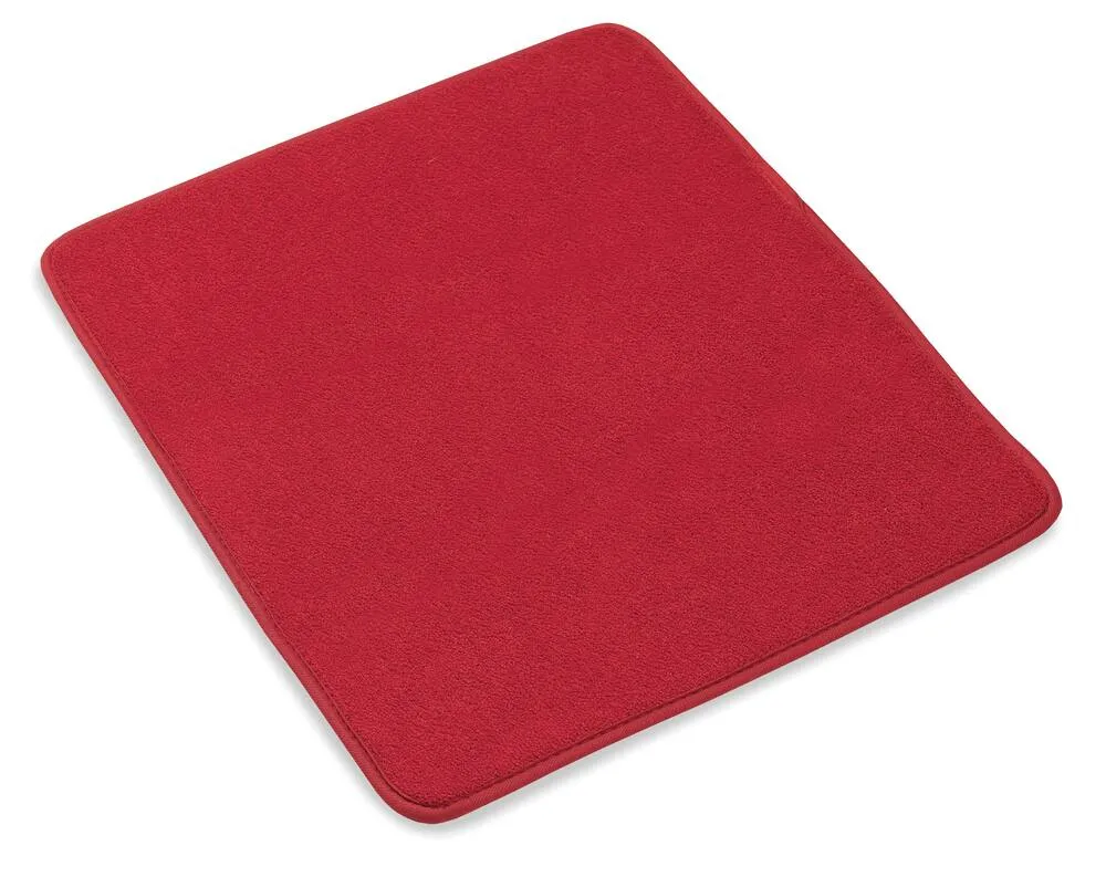 Schroeder & Tremayne Red Dish Drying Mat