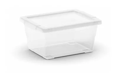 type A Clarity Transparent Under the Bed Storage Box with Lid, 50-L