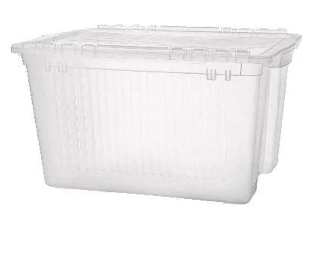 type A Clarity Transparent Under the Bed Storage Box with Lid, 50-L