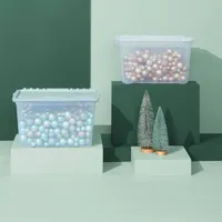 Sterilite Transparent Ornament Storage Box with Flip-top Lid, 45-L