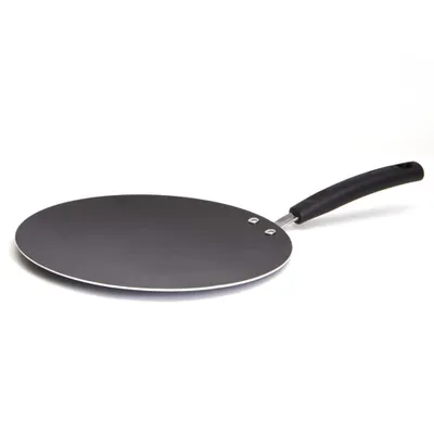 T-fal Tawa Frying Pan, Non-stick, Dishwasher & Oven Safe, Black, 30cm