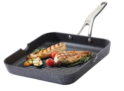 Heritage The Rock Frying Pan Non-stick, Dishwasher & Oven Safe, Black, 30cm