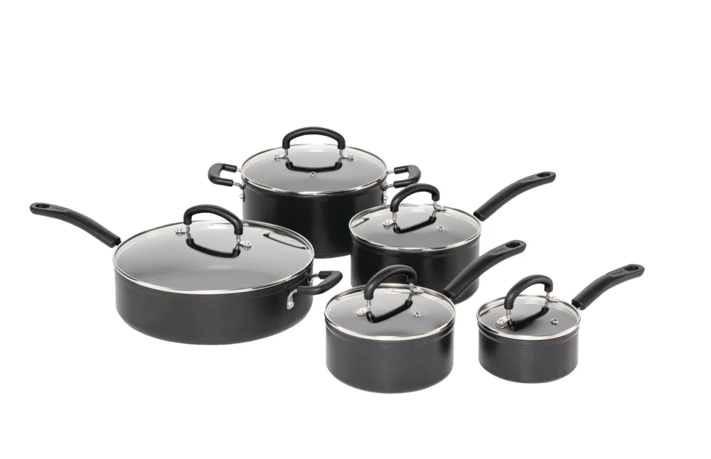 T-fal Platinum Endurance Nonstick 2.3qt Saucepan with Lid - Dark Gray