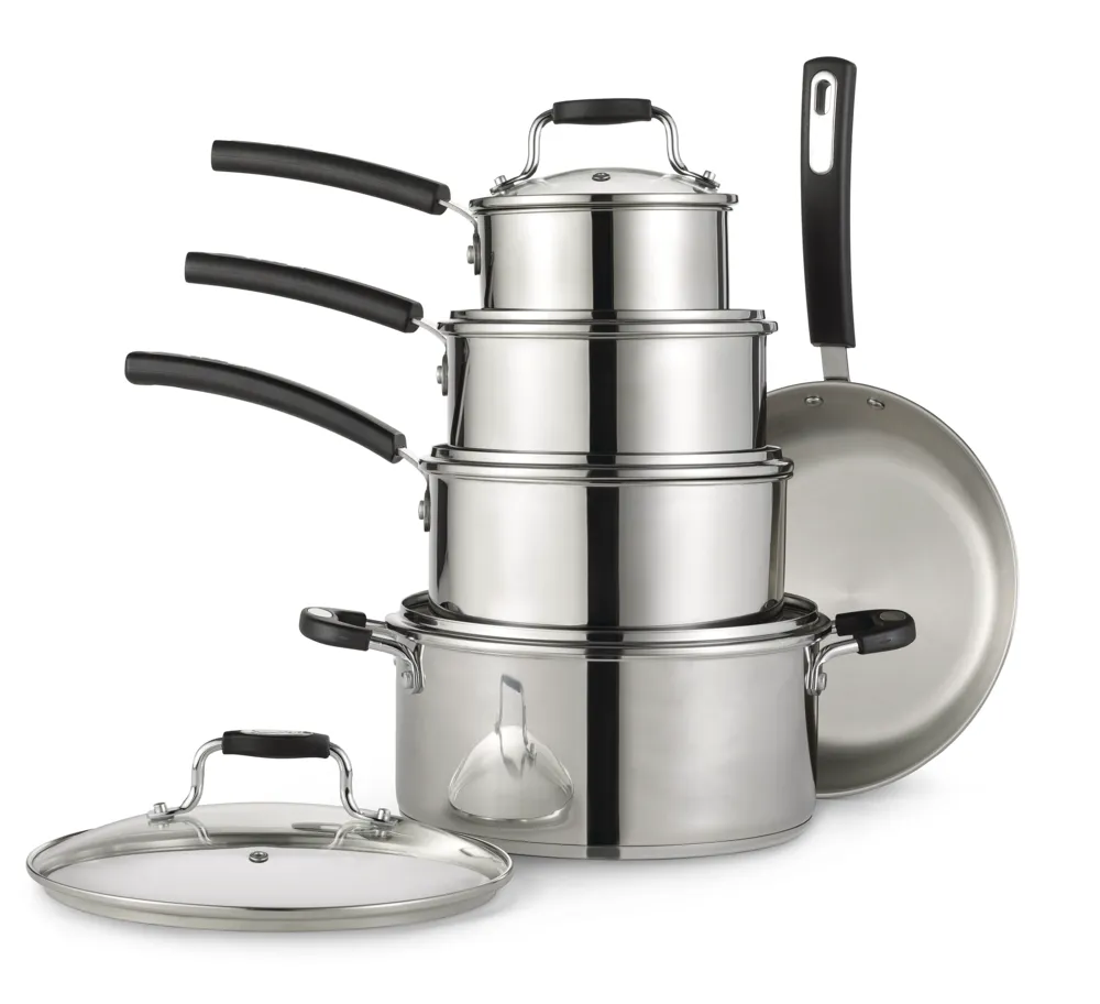 Heritage Steel 10 Piece Cookware Set